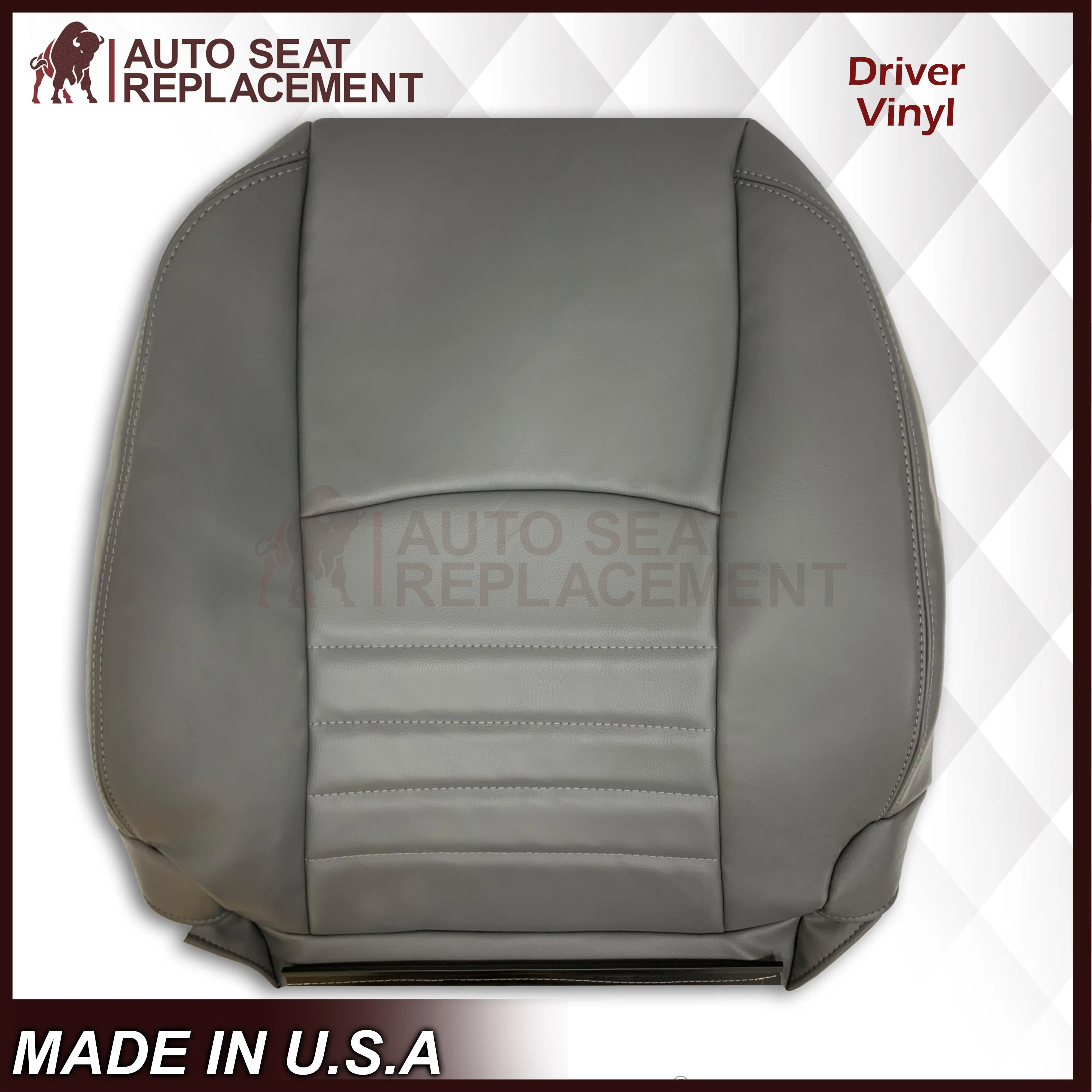 2013 - 2018 Dodge Ram Work Truck Replacement Vinyl Seat Covers Diesel Gray: Choose your side