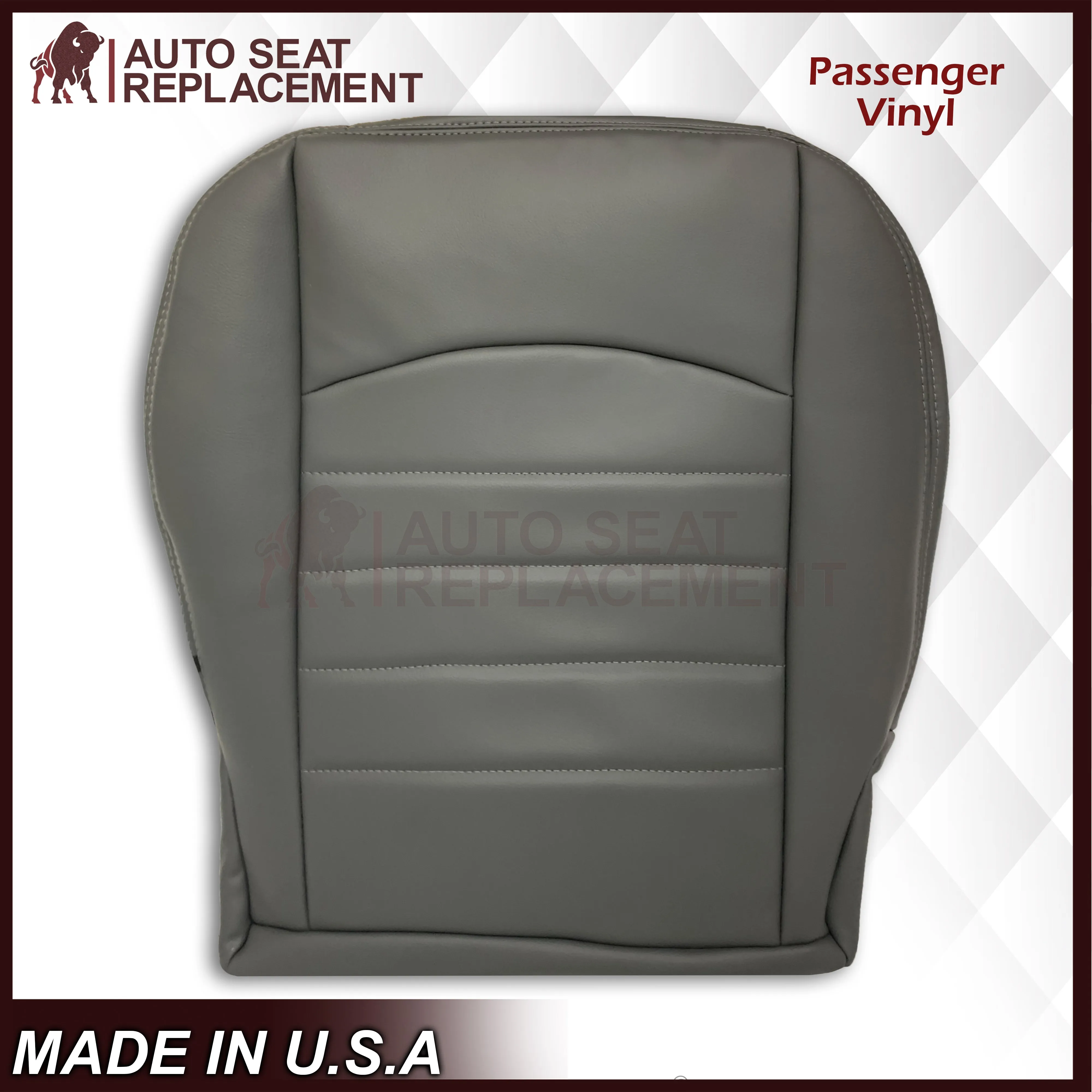 2013 - 2018 Dodge Ram Work Truck Replacement Vinyl Seat Covers Diesel Gray: Choose your side