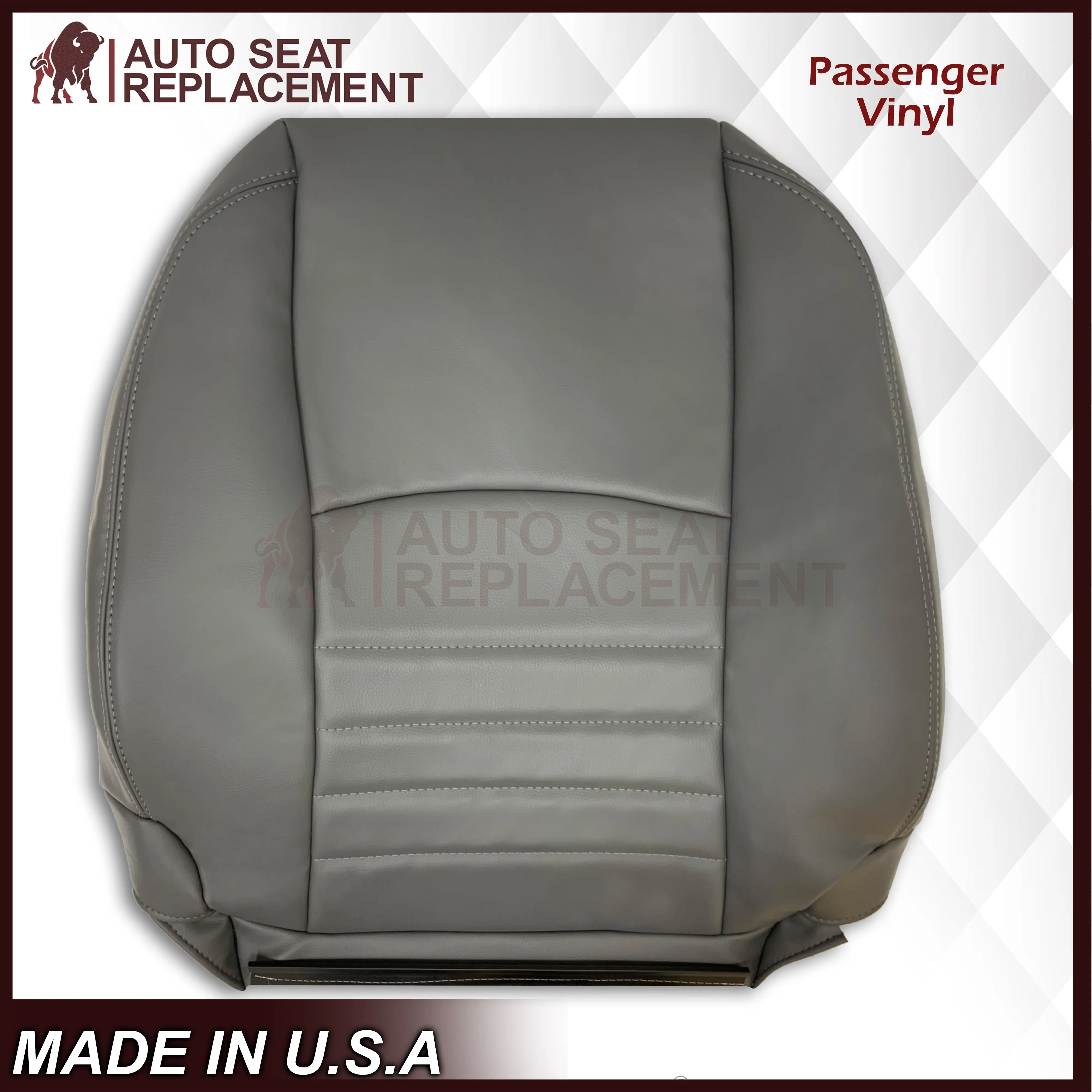 2013 - 2018 Dodge Ram Work Truck Replacement Vinyl Seat Covers Diesel Gray: Choose your side