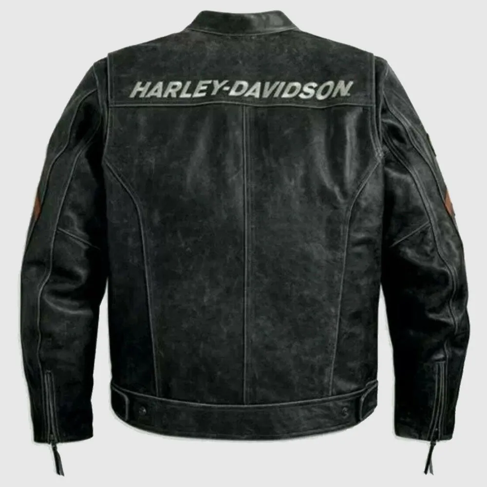 Black Harley Davidson leather jacket