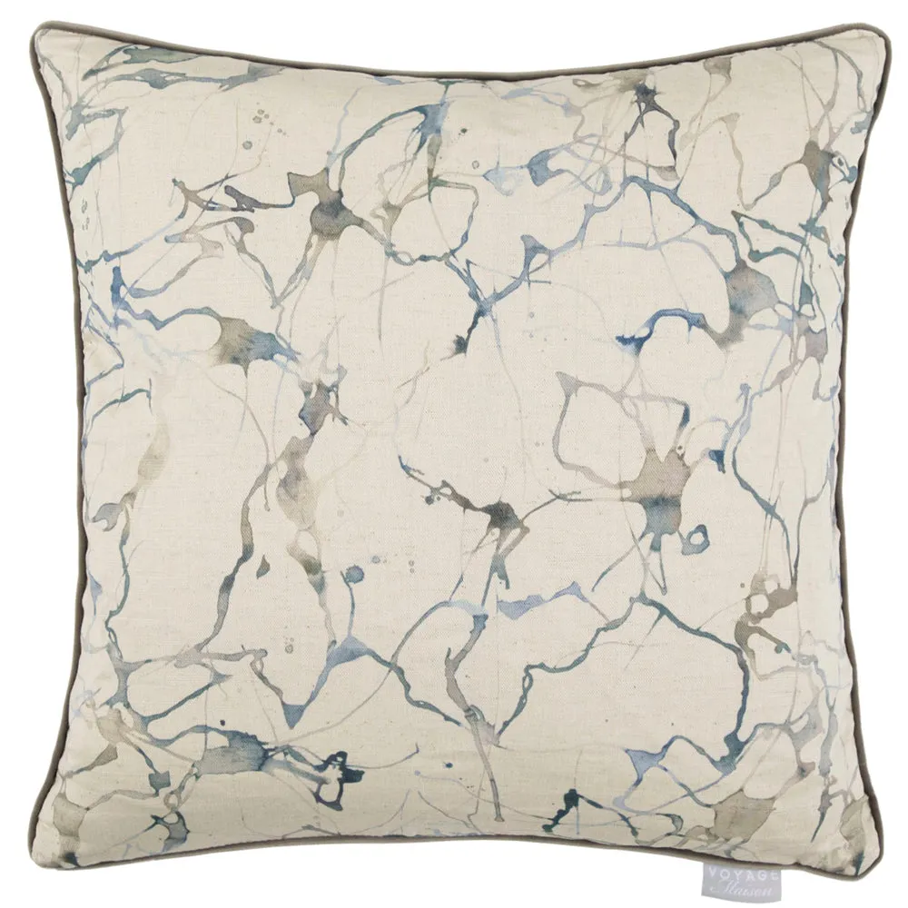 Carrara Printed Feather Cushion Frost