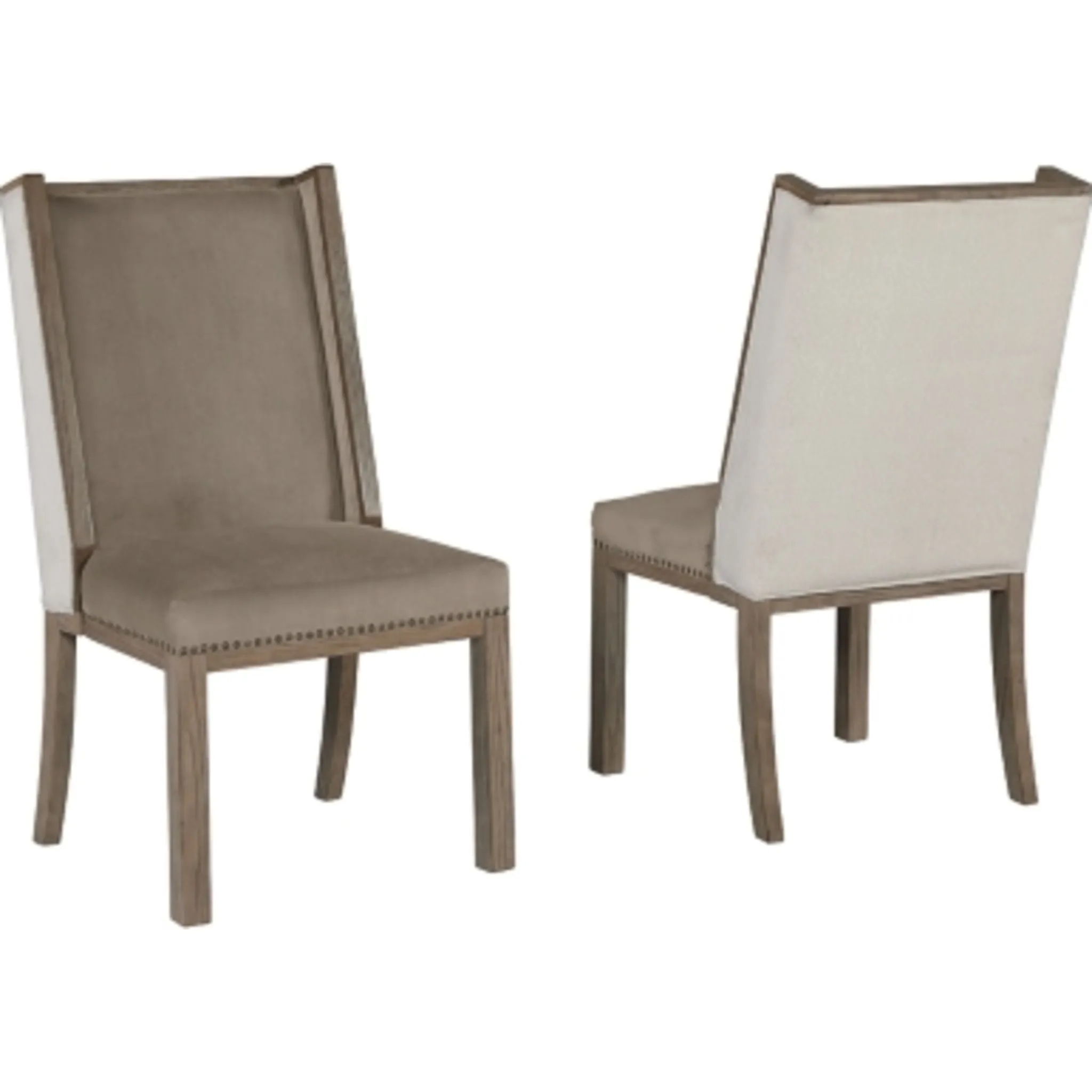 Chrestner Side Chair - Brown/Beige - (D983-02)