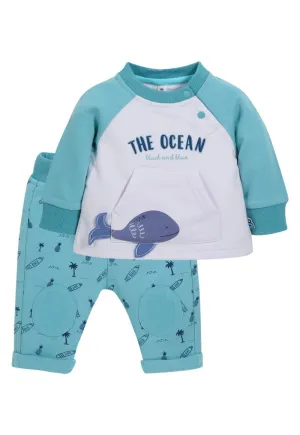 Conjunto Calm Recién Nacido Menta Black and Blue