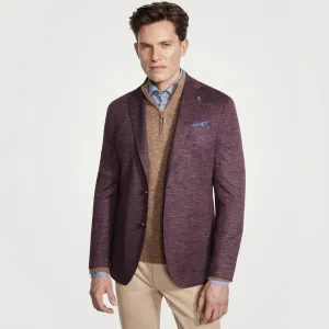 Cranberry Comfortwear Knit Hartford Contemporary Fit Unconstructed Sport Coat - Jack Victor