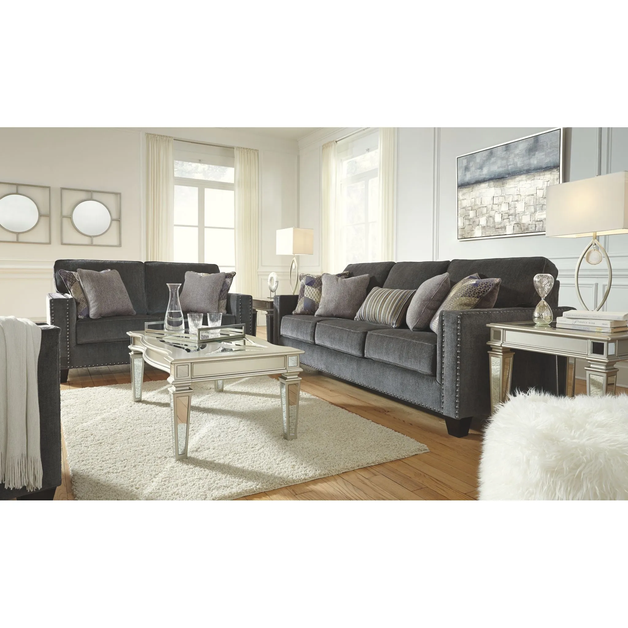 Dilanger Loveseat - Smoke