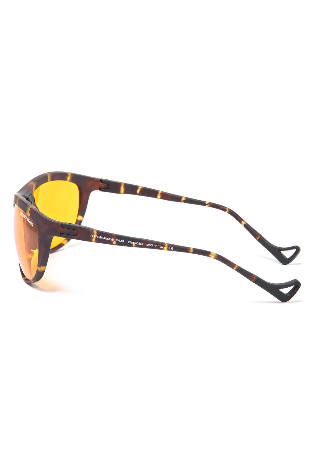 District Vision Takeyoshi Altitude Master Sunglasses - Tortoise / D  Ember Orange