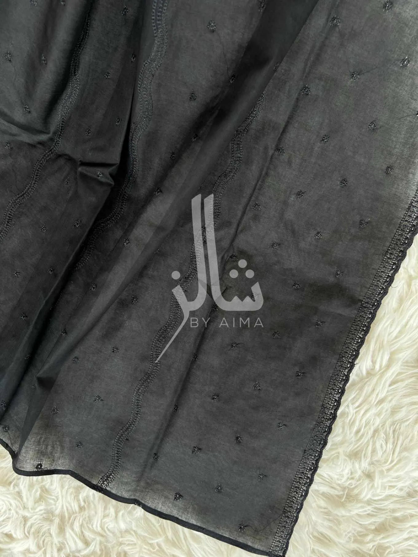 Graceful Chikankari Border Chaddar