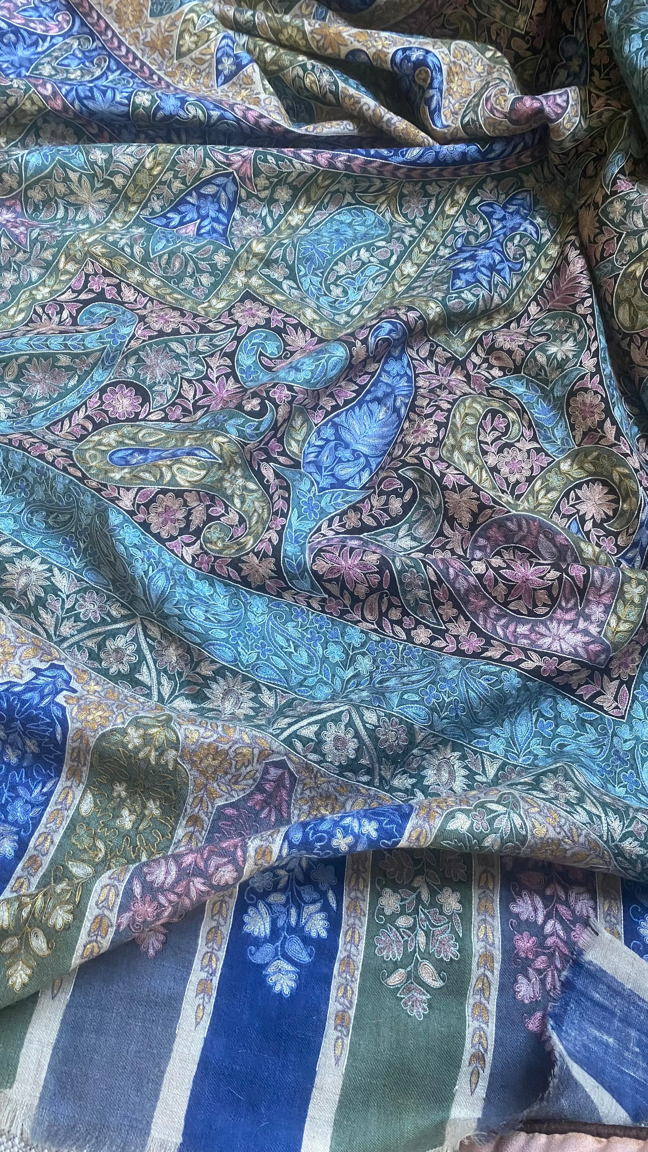 Kalamkari Pashmina - REGINA 209x102 cm