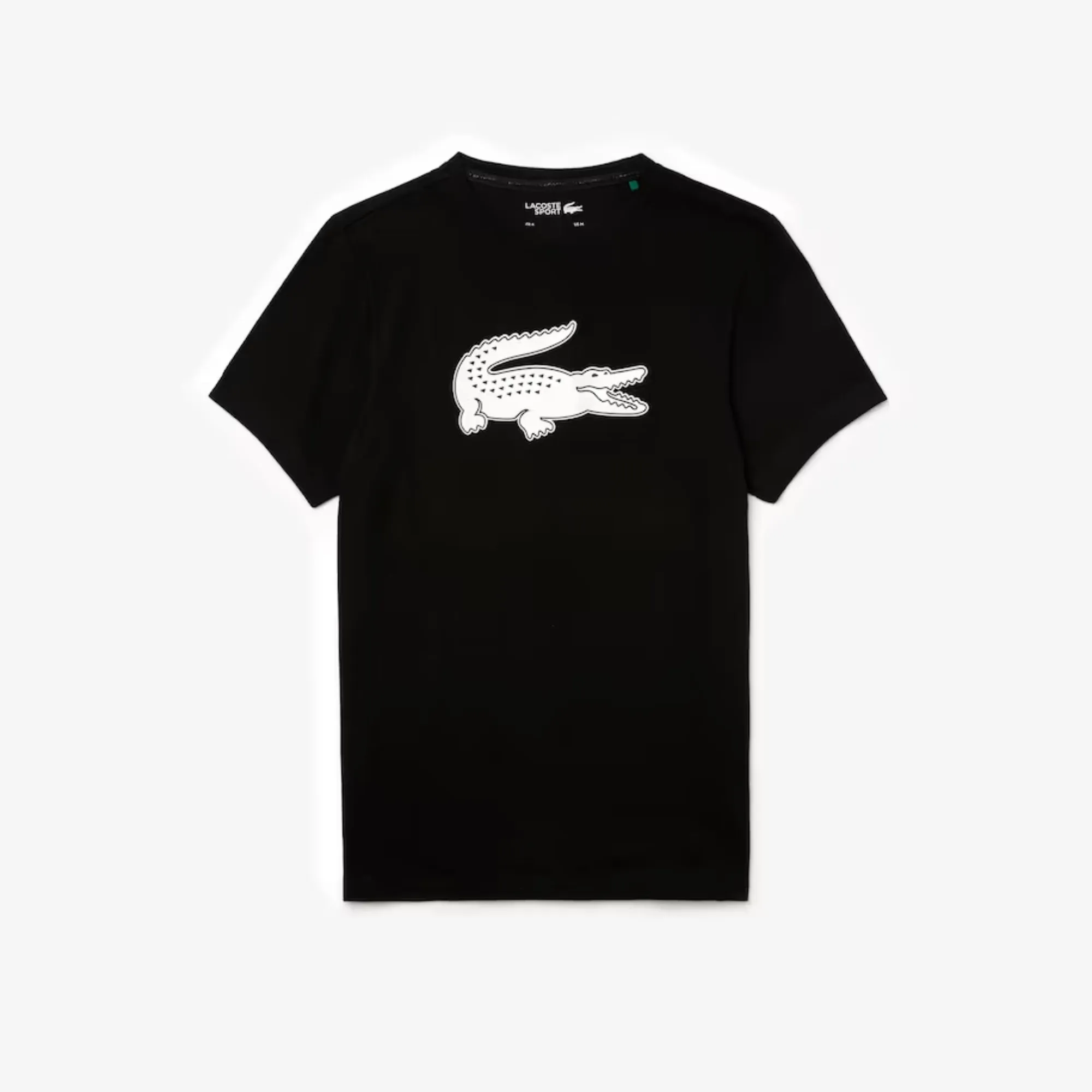 Lacoste Men'S Sport 3D Print Crocodile Breathable Jersey T-Shirt - Navy Blue/Wasp
