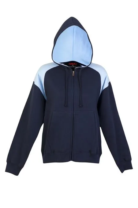 Ladies/Juniors Shoulder Contrast ZIP Hoodie - FZ33UN