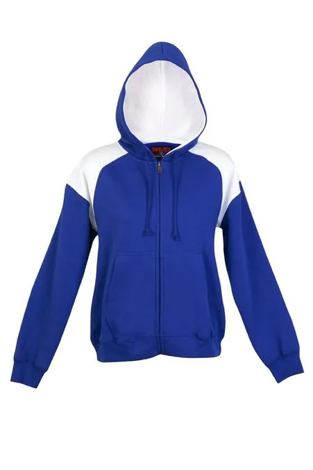 Ladies/Juniors Shoulder Contrast ZIP Hoodie - FZ33UN
