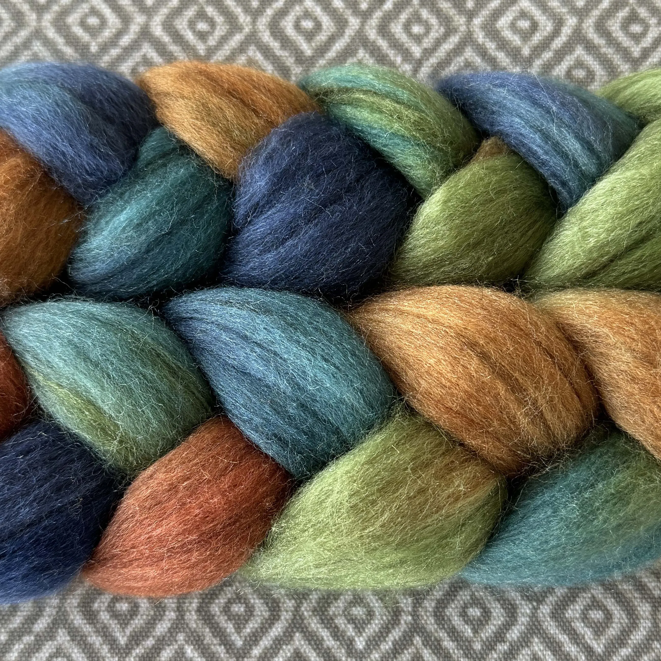 Merino Yak Silk Roving - OOAK - Jellyfish