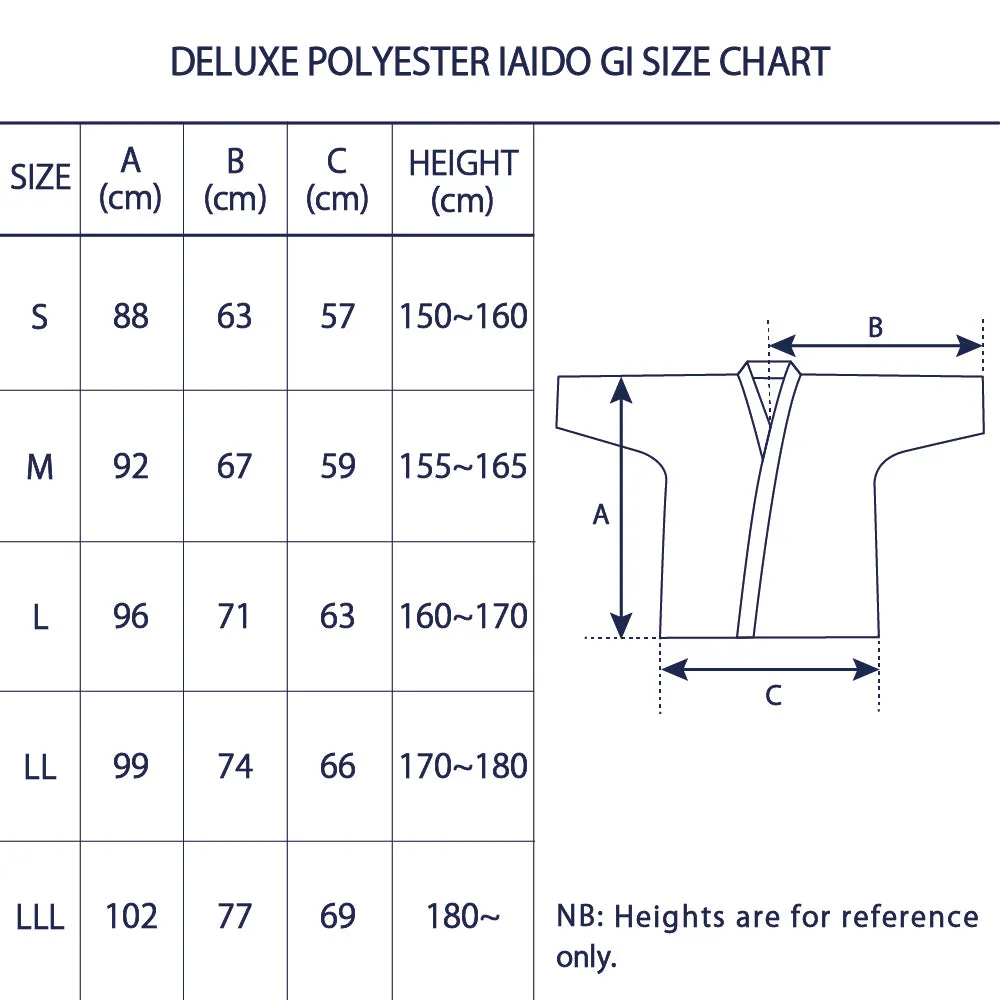 New Deluxe Polyester Iaido Gi