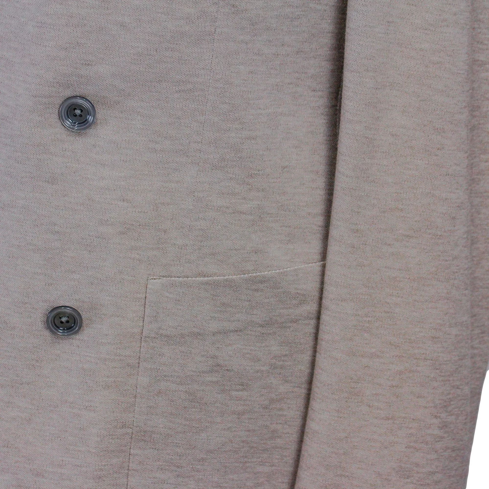 Oatmeal Double Breasted Hall Contemporary Fit Cotton Knit Sport Jacket - Jack Victor