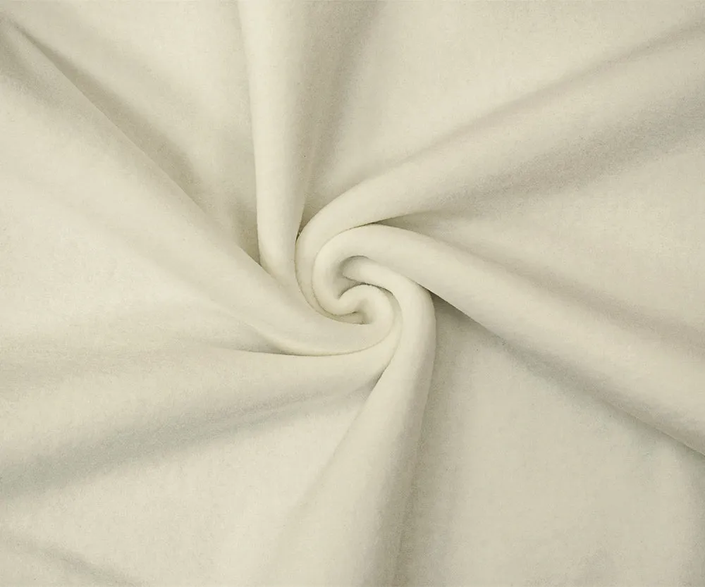 Off-White Polyester Heavy Weight Polartec Wind Pro Knit Fabric