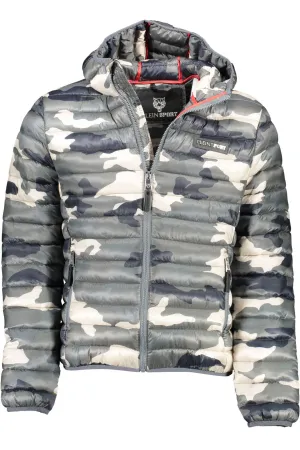 Plein Sport Green Polyester Men Jacket
