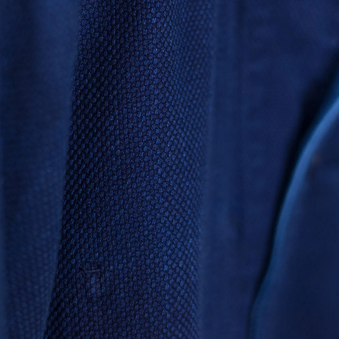 Pure indigo dyed "sashiko" coverall jacket