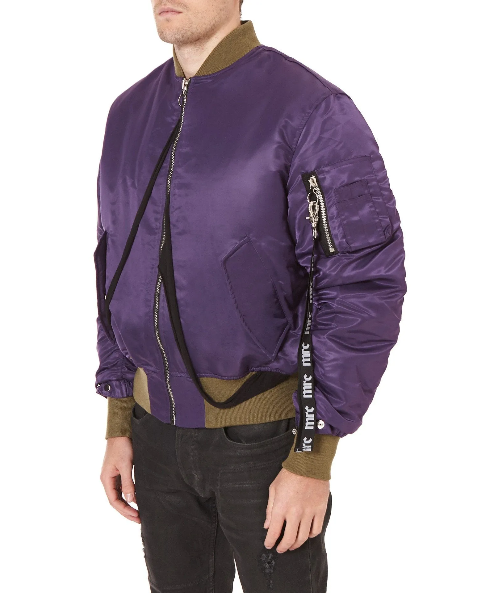 PURPLE BOMBER JACKET