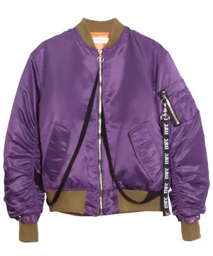 PURPLE BOMBER JACKET