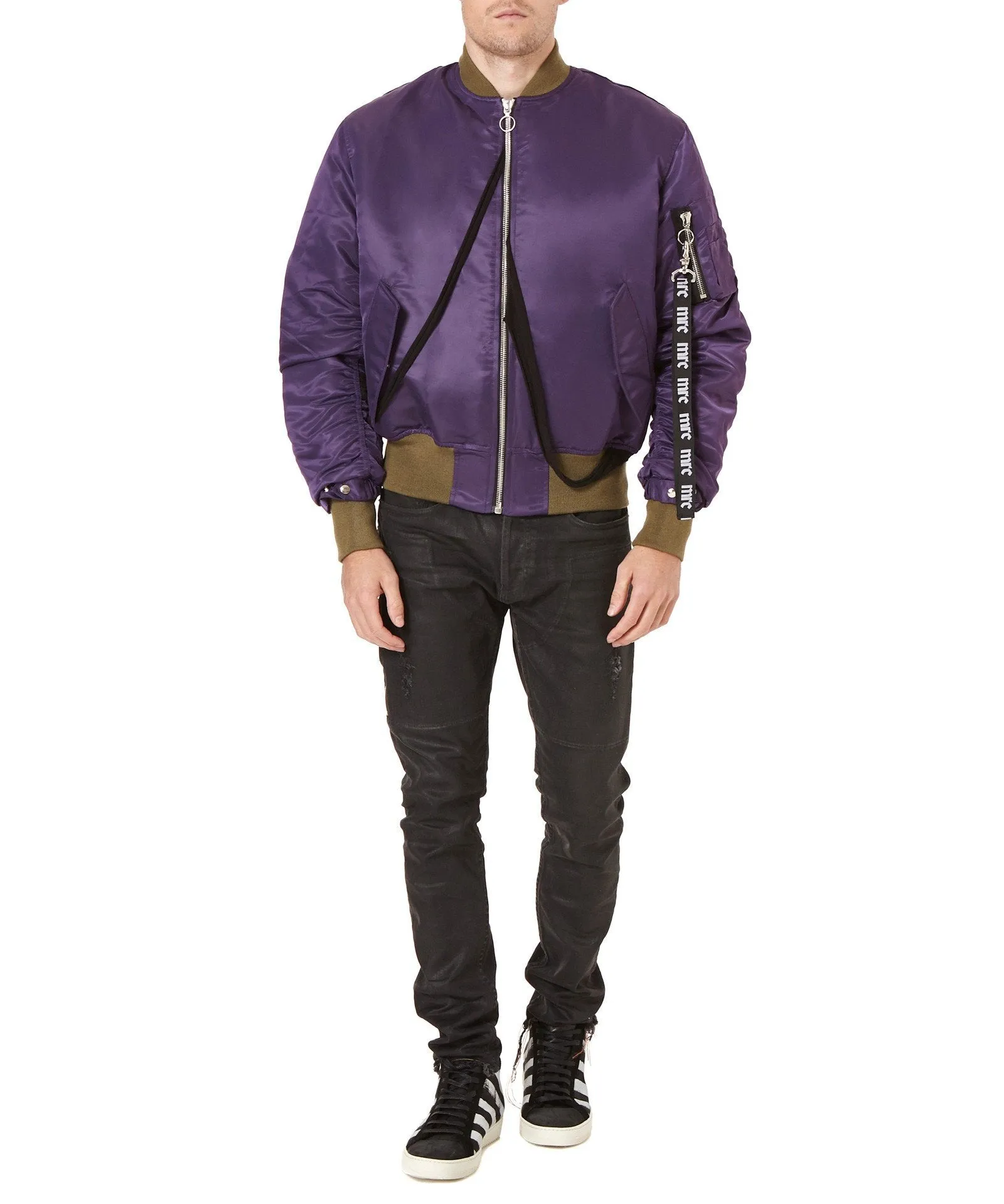 PURPLE BOMBER JACKET
