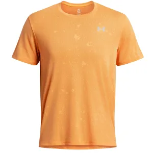 Under Armour Streaker Splatter Short Sleeve Tee - Mens - Nova Orange/Reflective