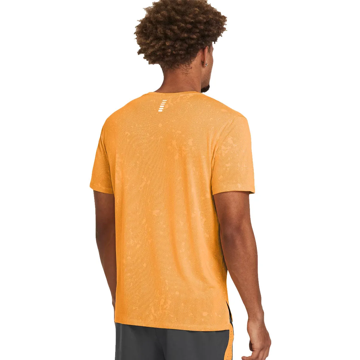 Under Armour Streaker Splatter Short Sleeve Tee - Mens - Nova Orange/Reflective