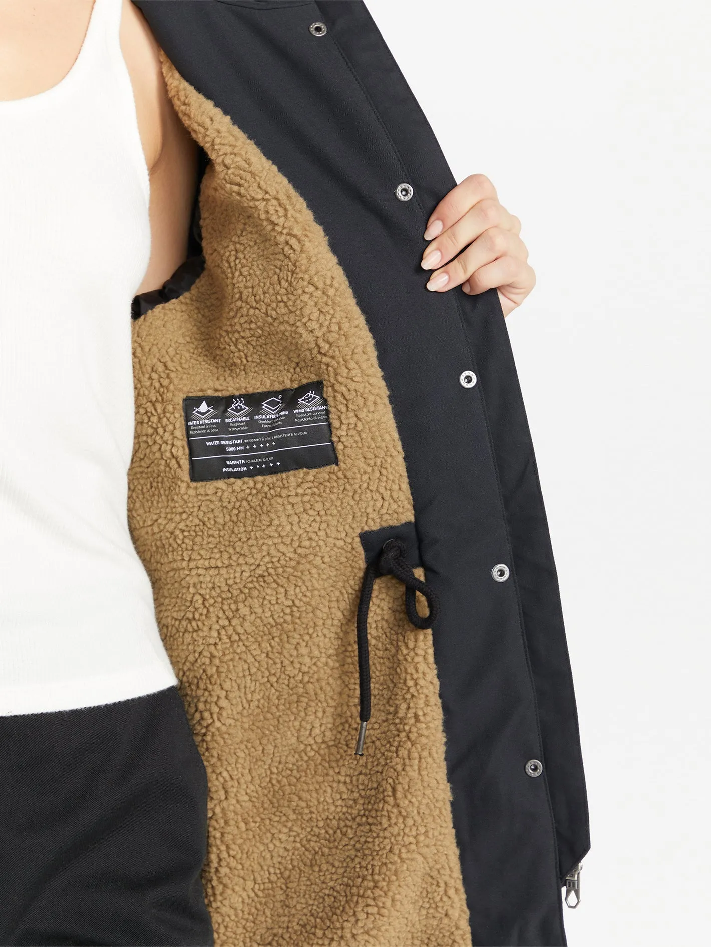 Walk On By 5K Parka Jacket - Black