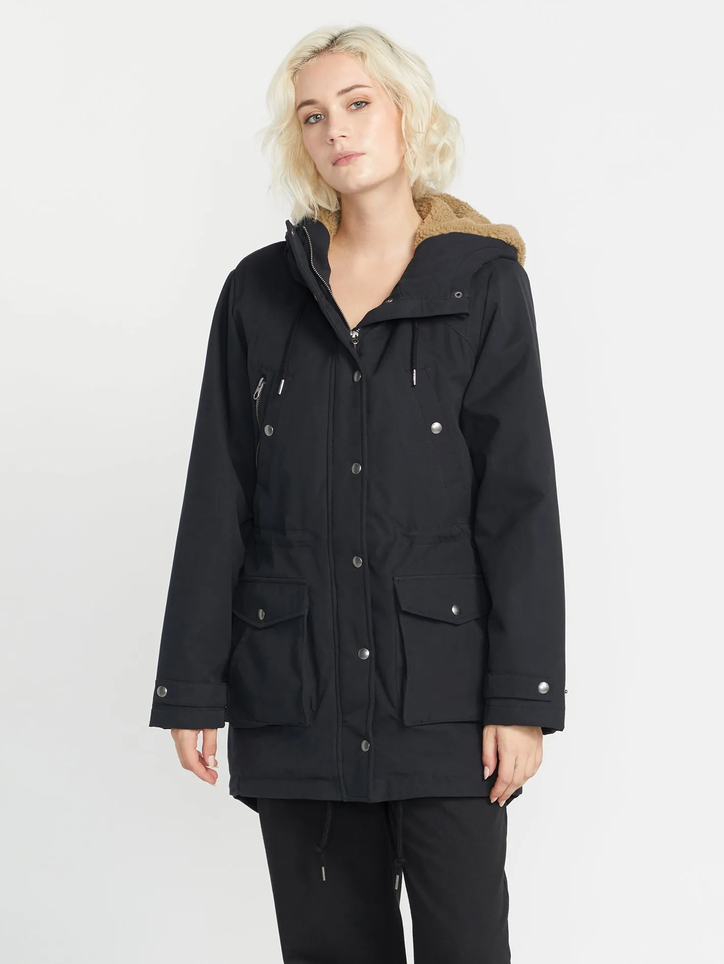 Walk On By 5K Parka Jacket - Black