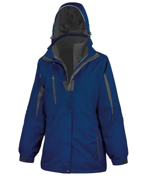Womens 3-in-1 journey jacket with softshell inner | Navy/Black